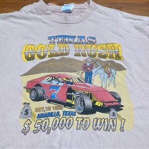 vintage Oct,15,1995 Texas Gold Rush dirt track racing Amarillo,Texas t-shirt
